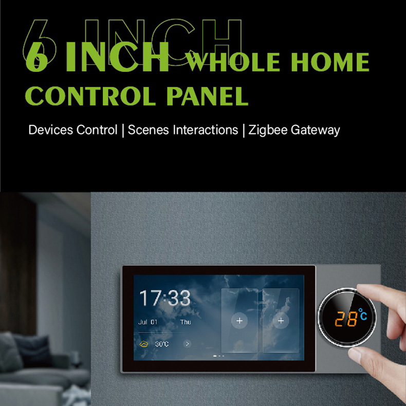 6 inch whole home control panel